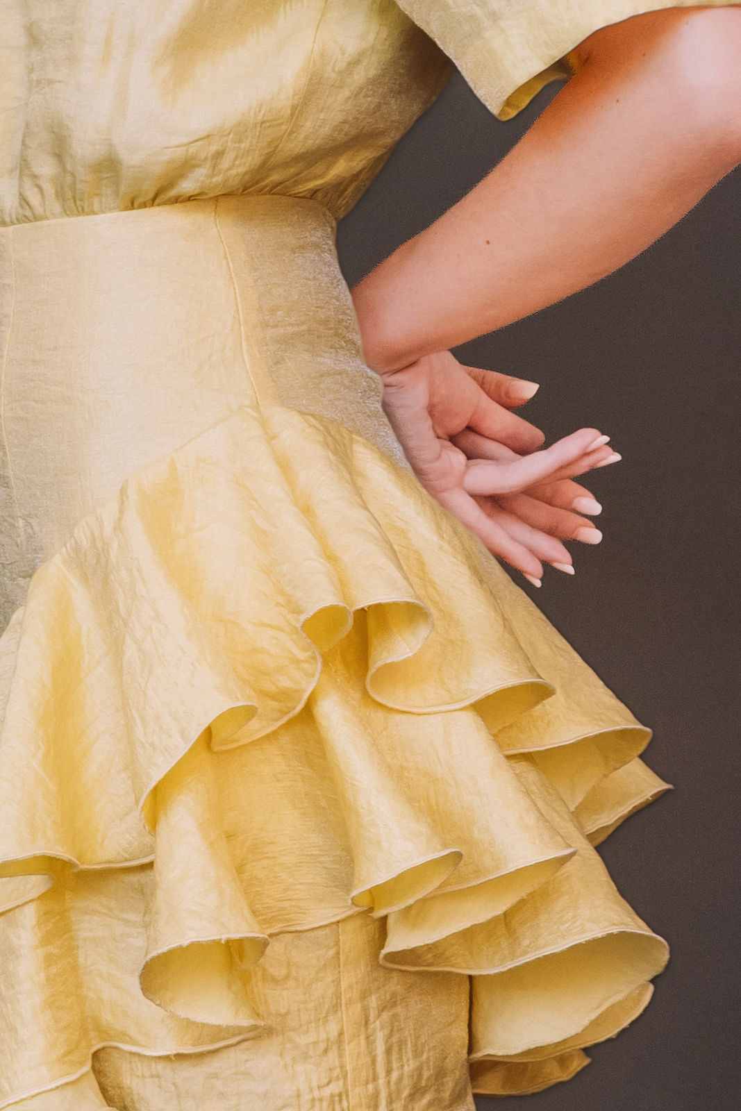 Vestido Carmen mantequilla