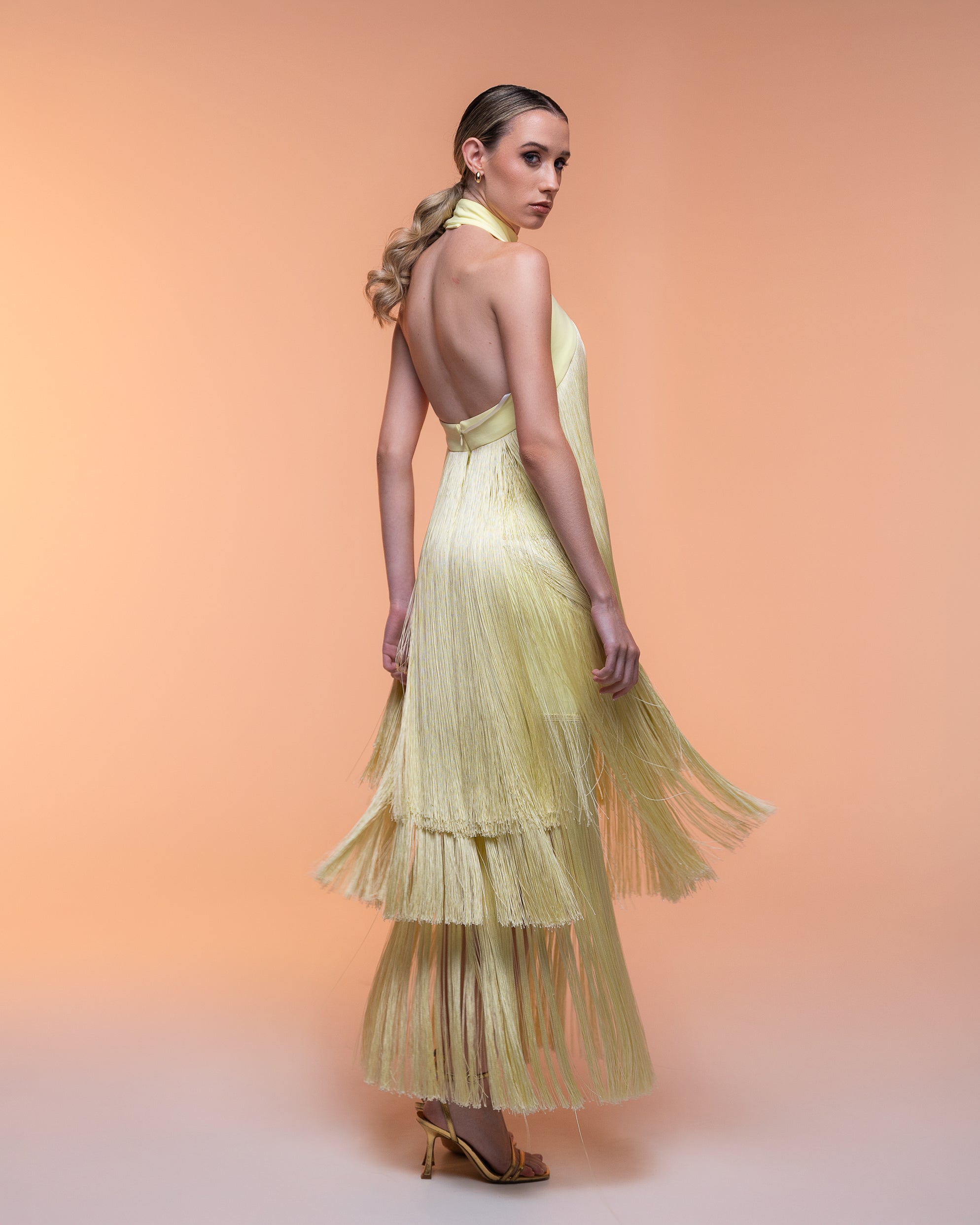 Vestido Salomé mantequilla