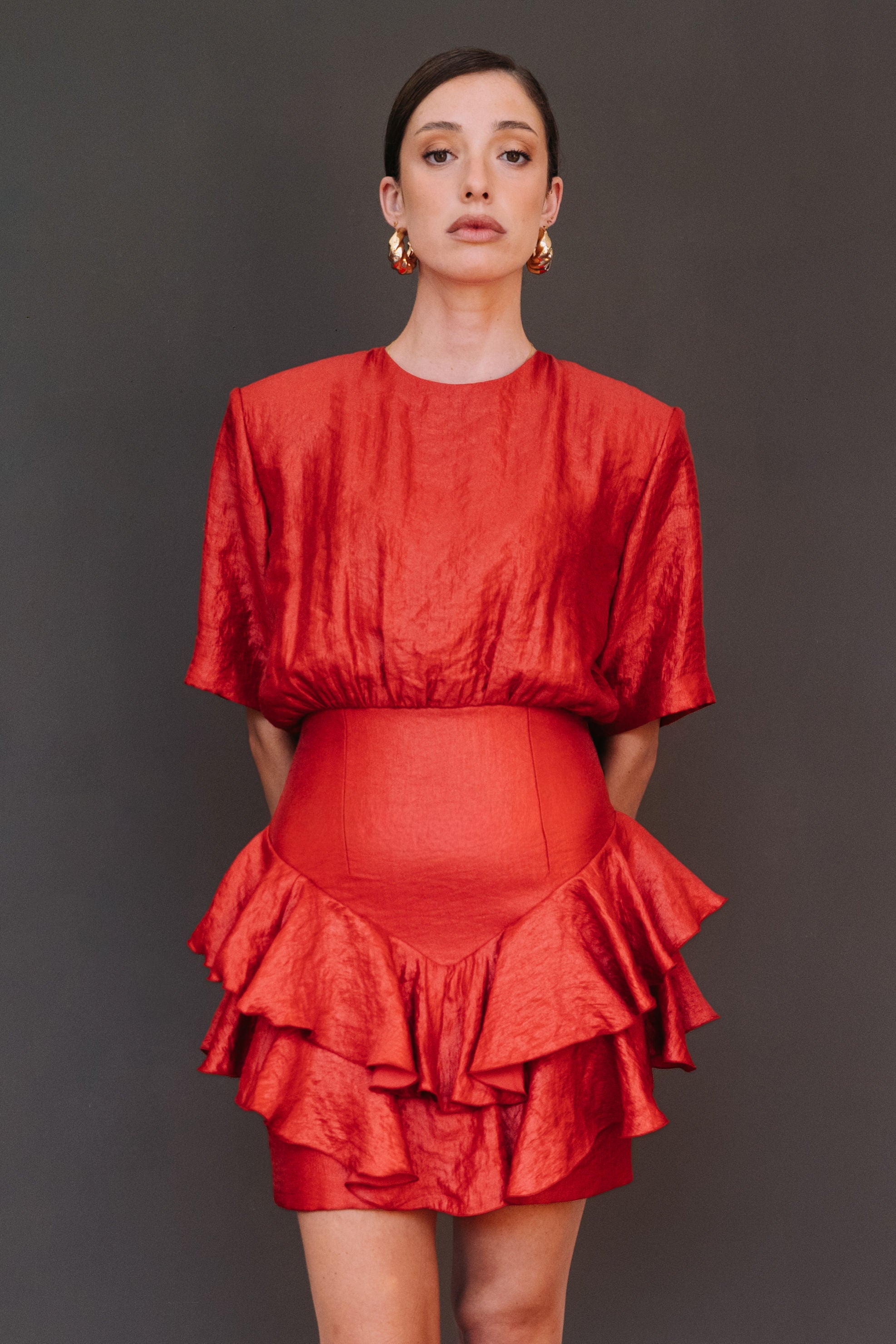 Vestido Carmen rojo