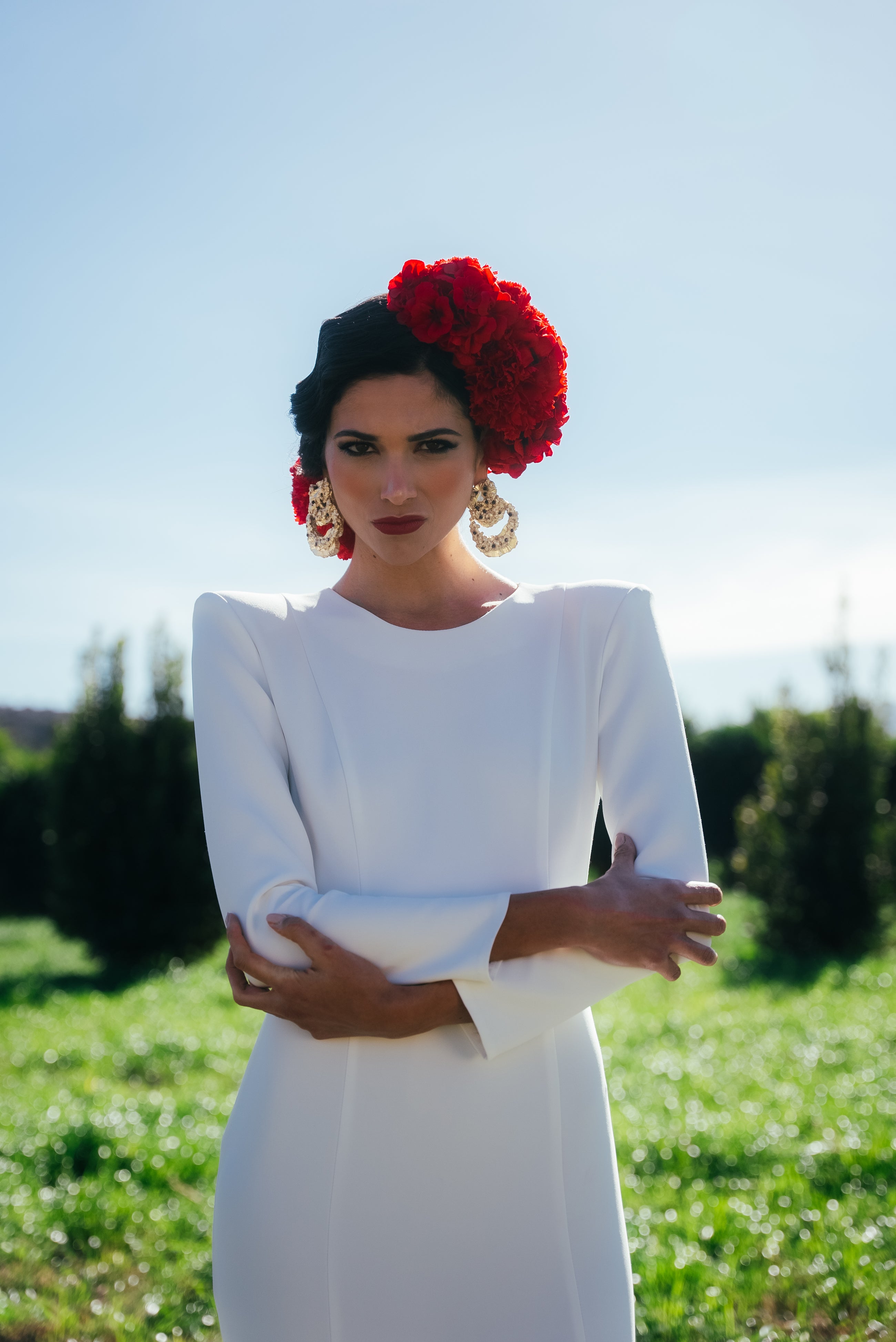 Vestido Flamenca Blanco