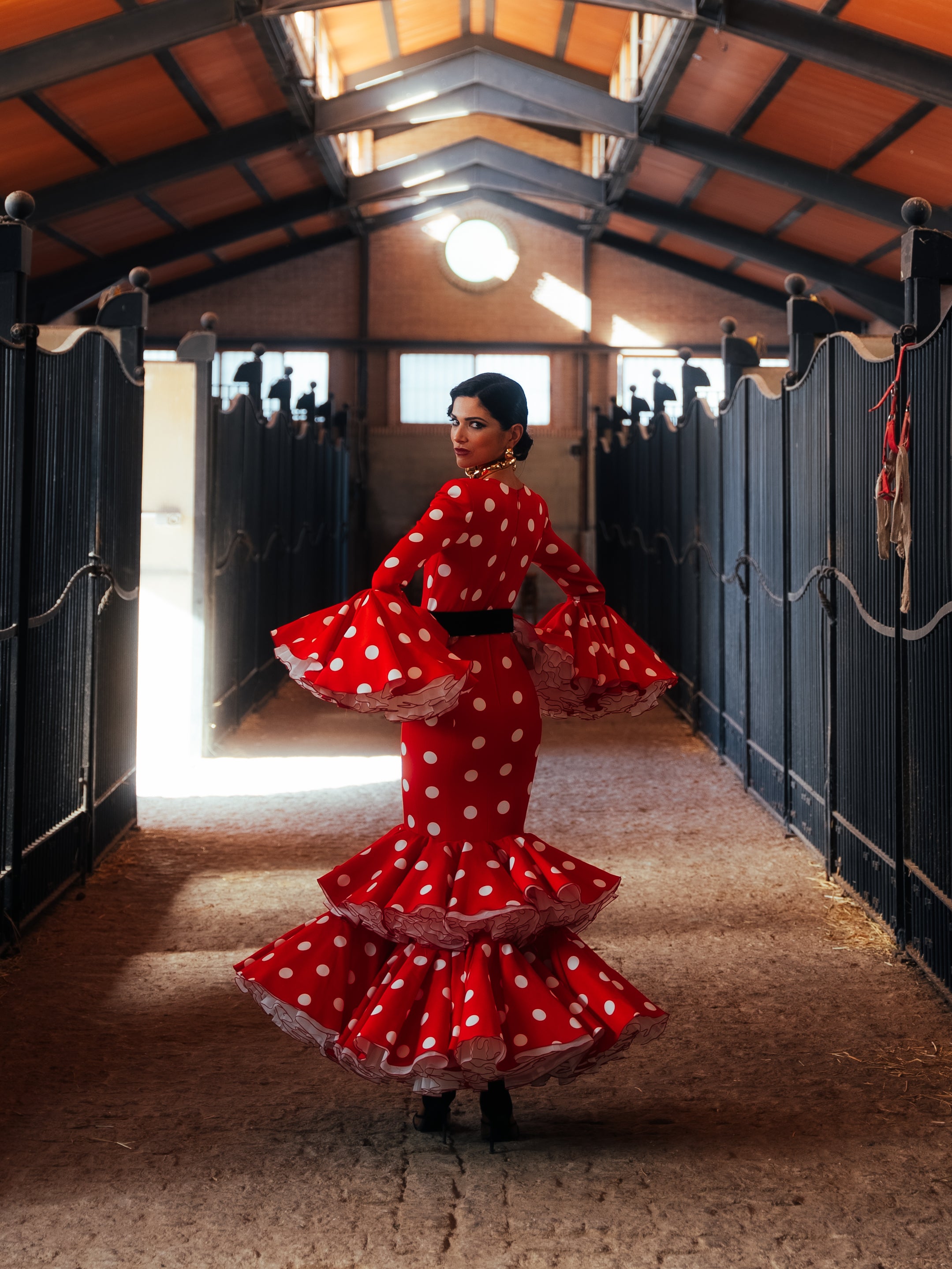 Red Polka Dot Flamenco Dress