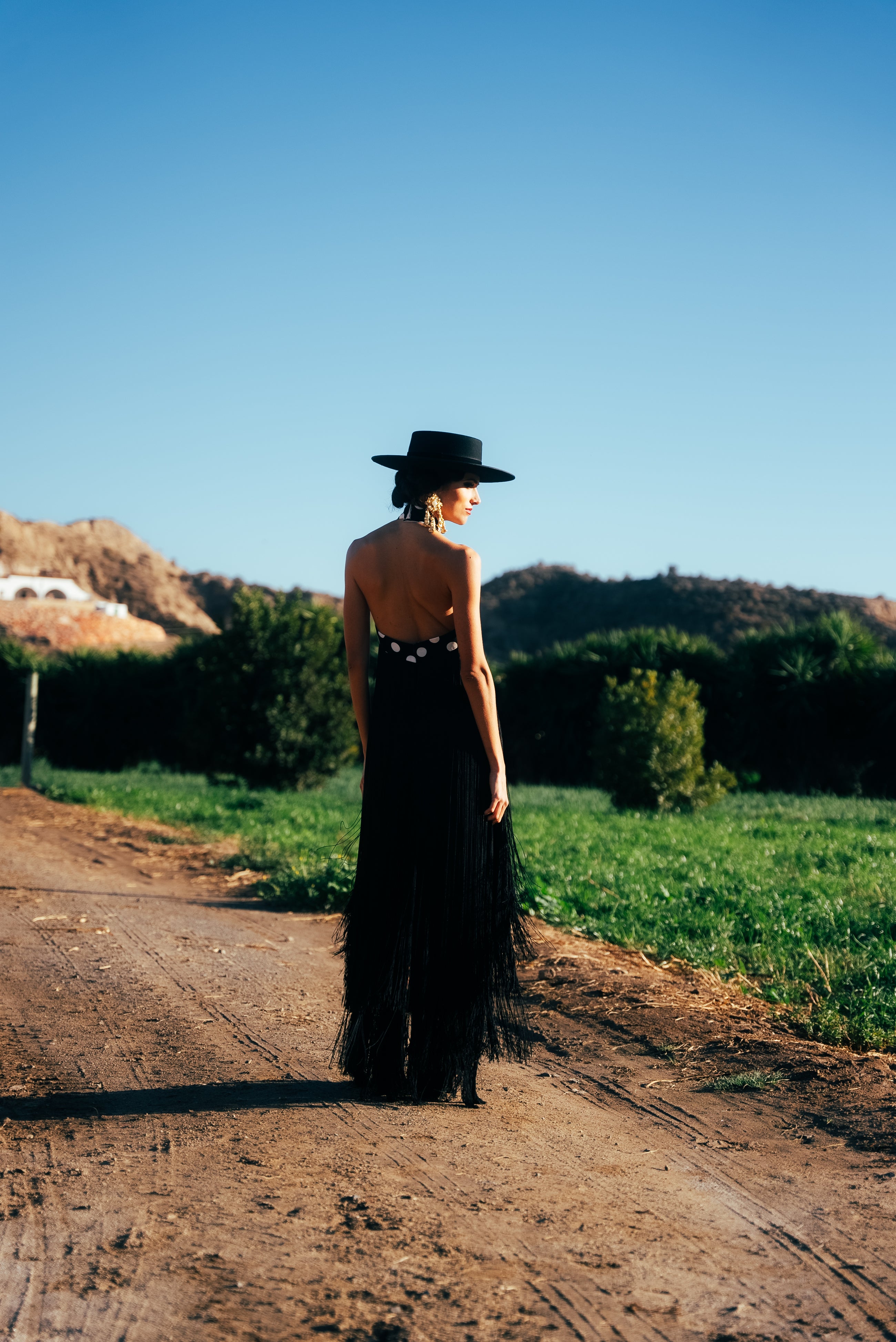 Vestido Salomé Largo - Negro