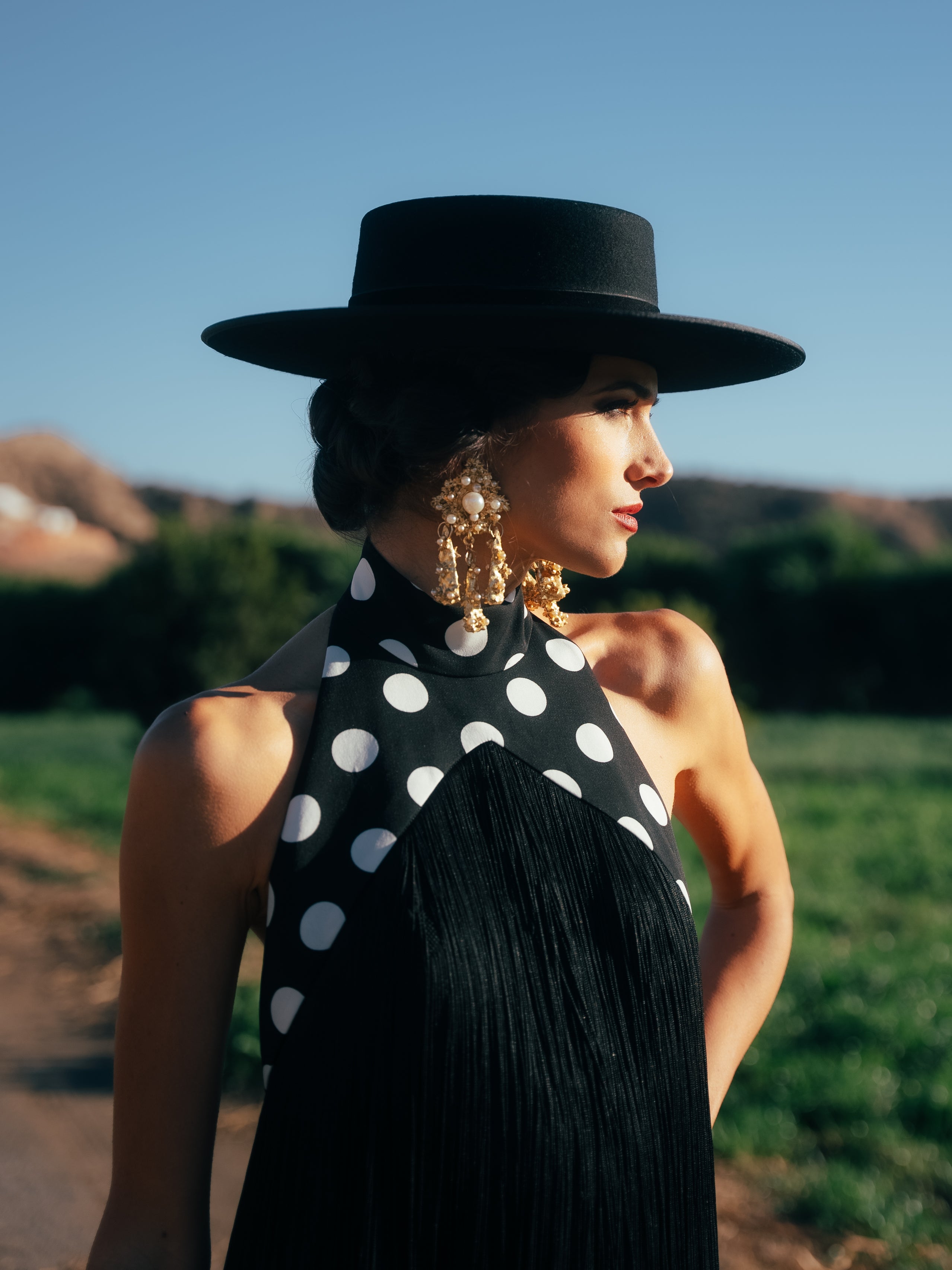 Vestido Salomé Largo - Negro