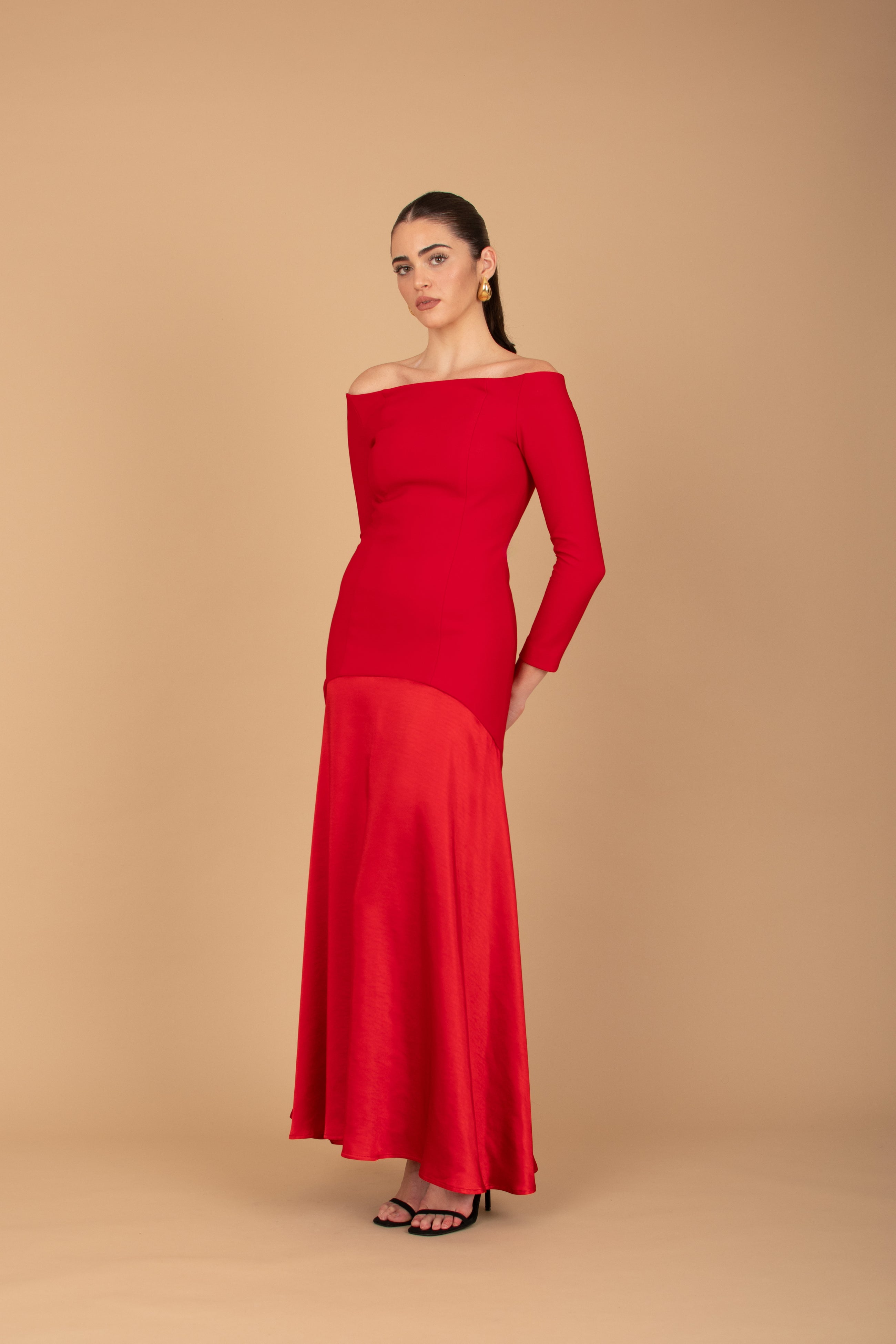 Vestido Berta Midi - Rojo