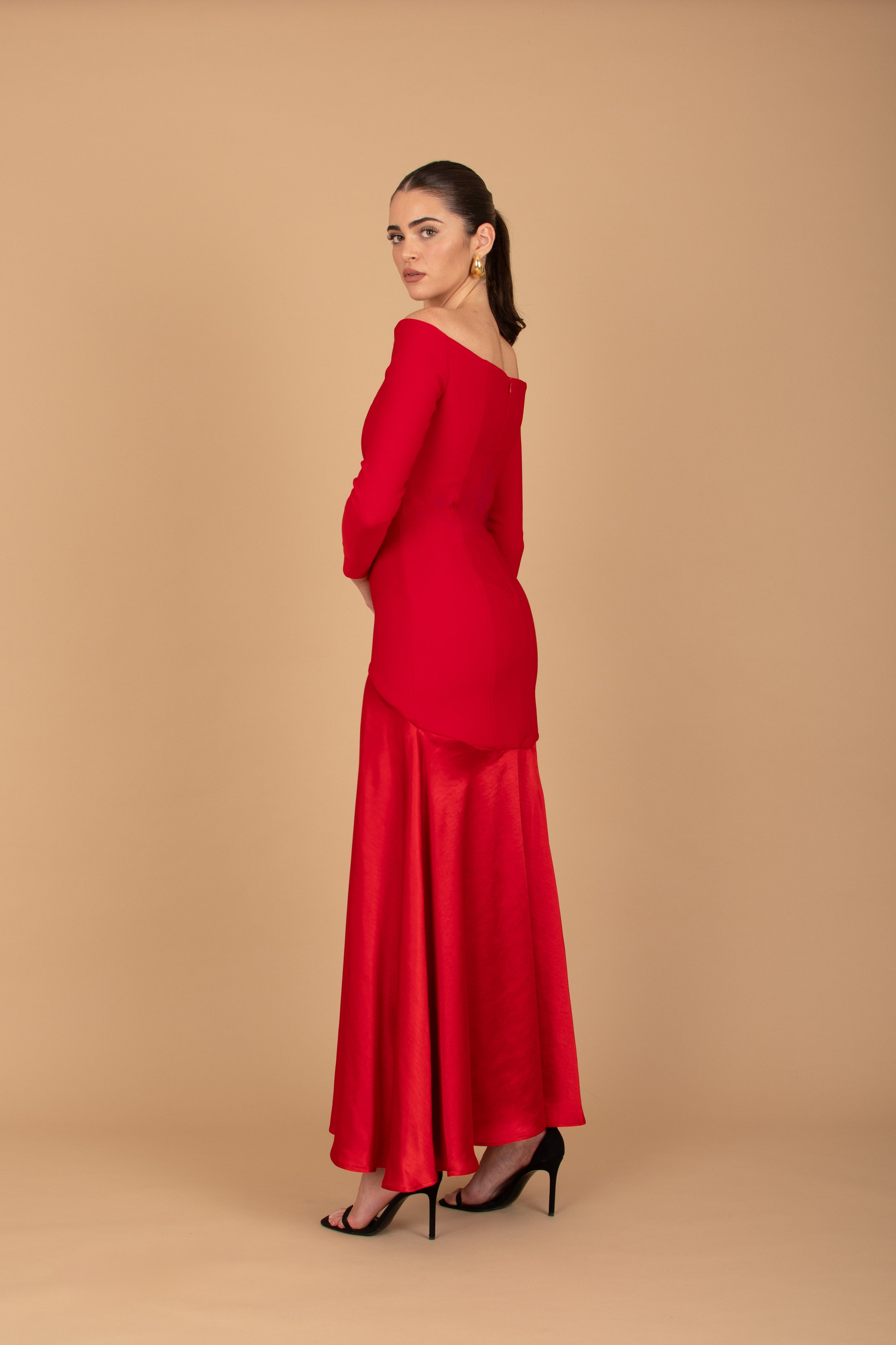 Vestido Berta Midi - Rojo