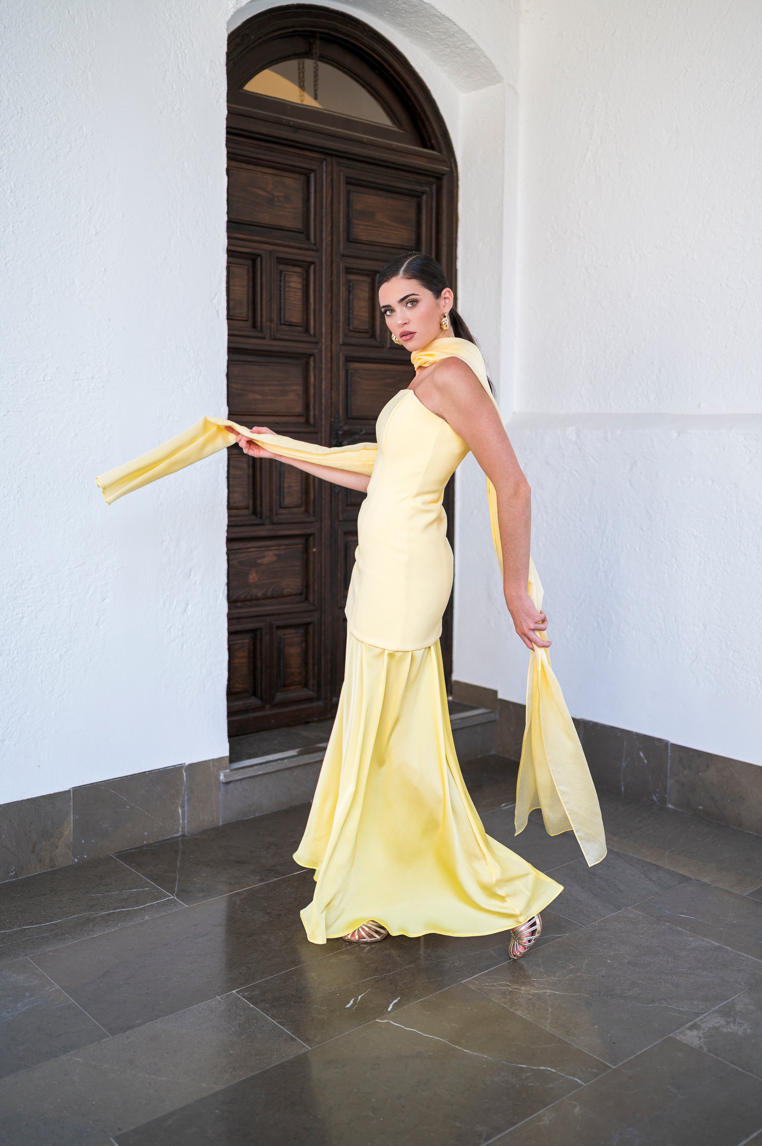 Vestido Eva Largo - Amarillo