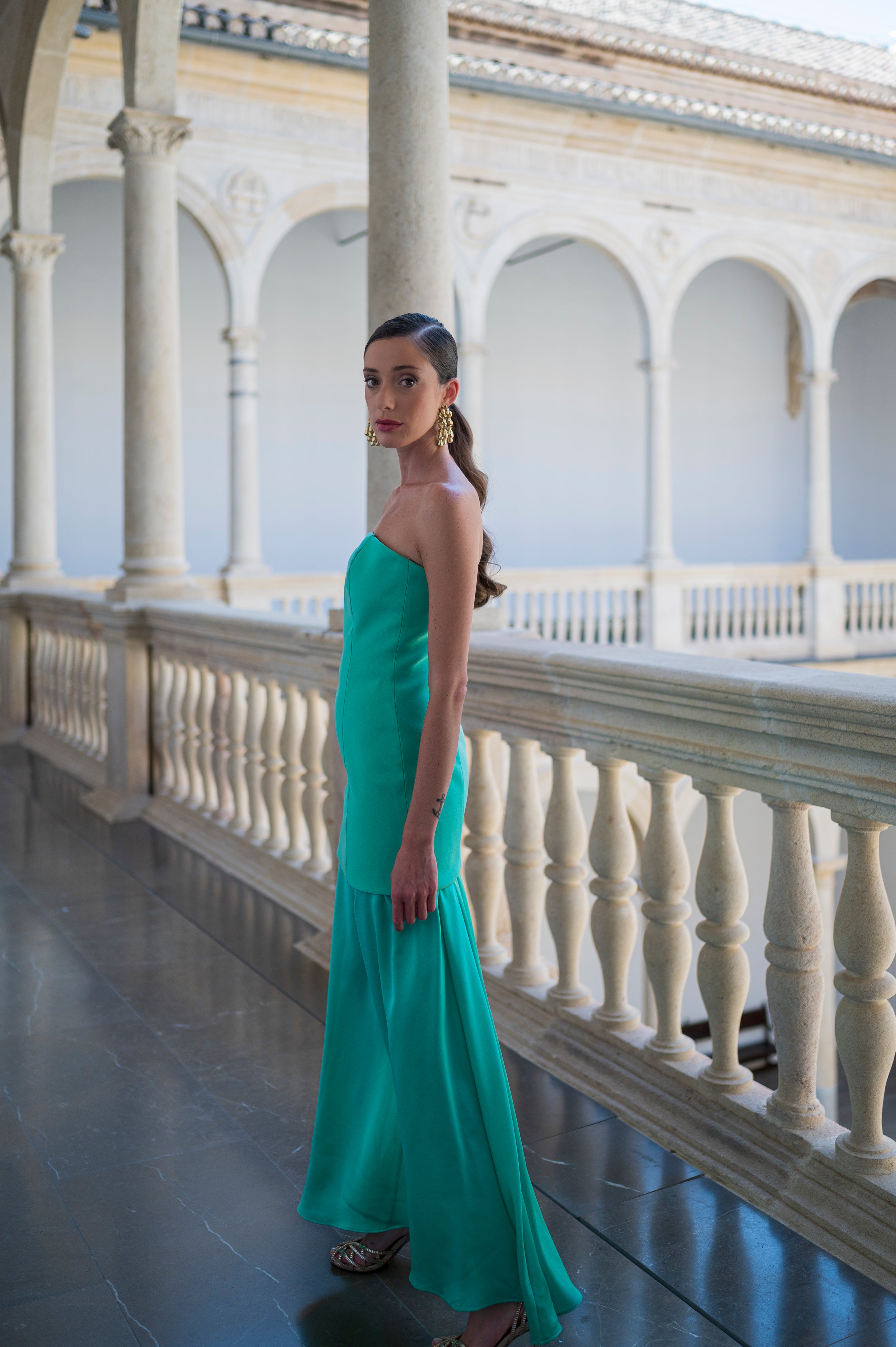 Vestido Eva Largo - Aguamarina