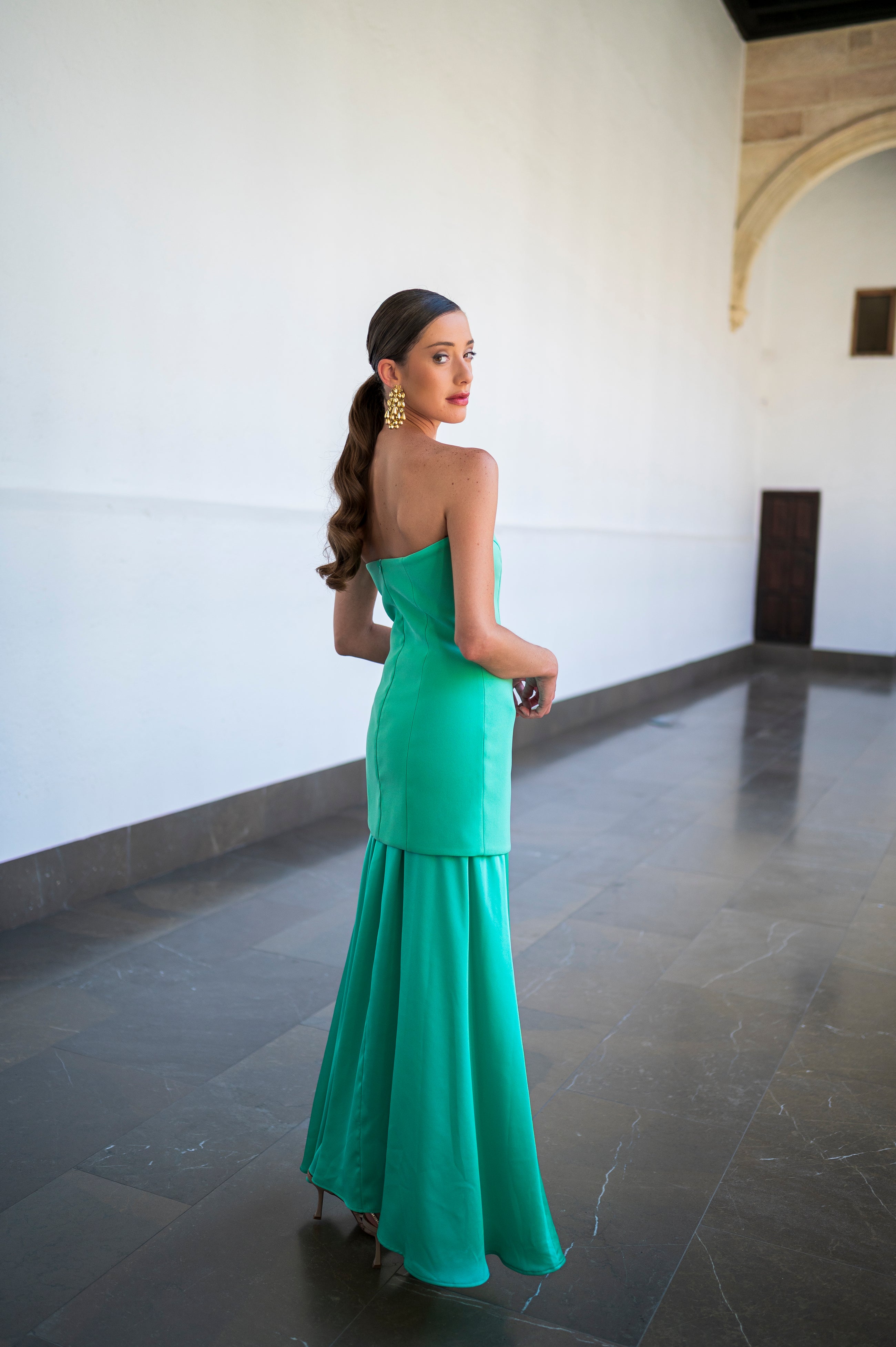 Vestido Eva Largo - Aguamarina