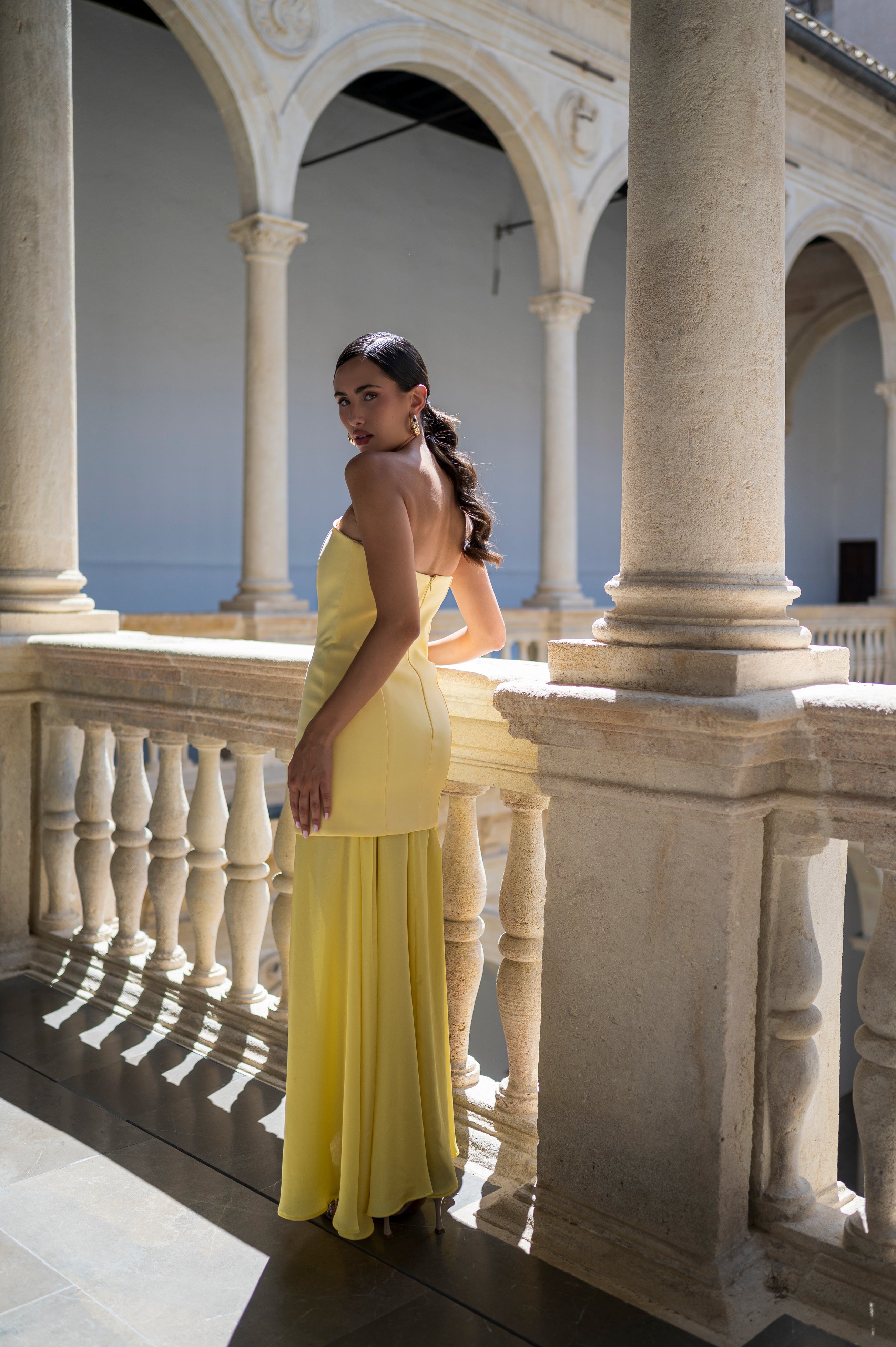 Vestido Eva Largo - Amarillo