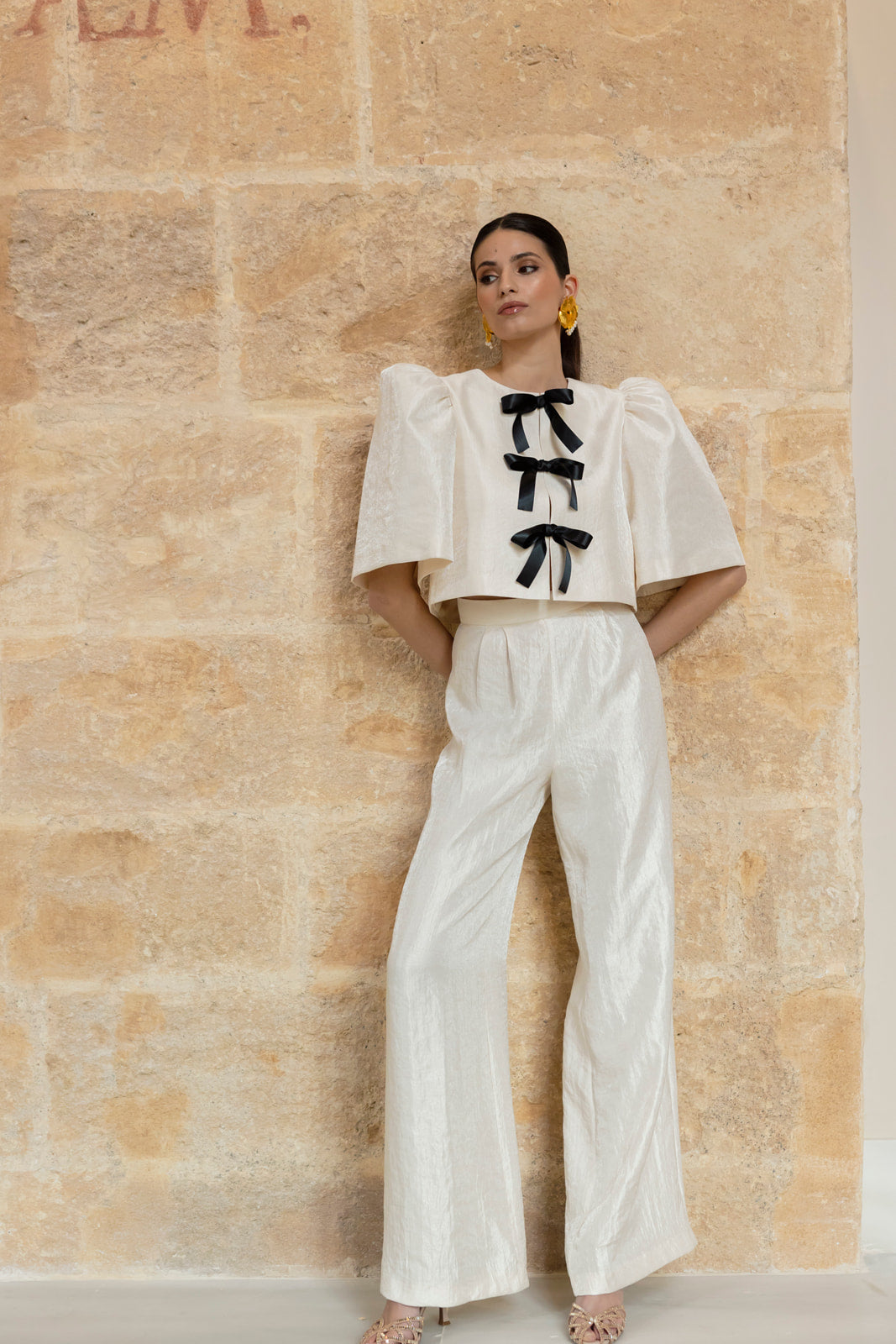 Conjunto Jimena Corto crema