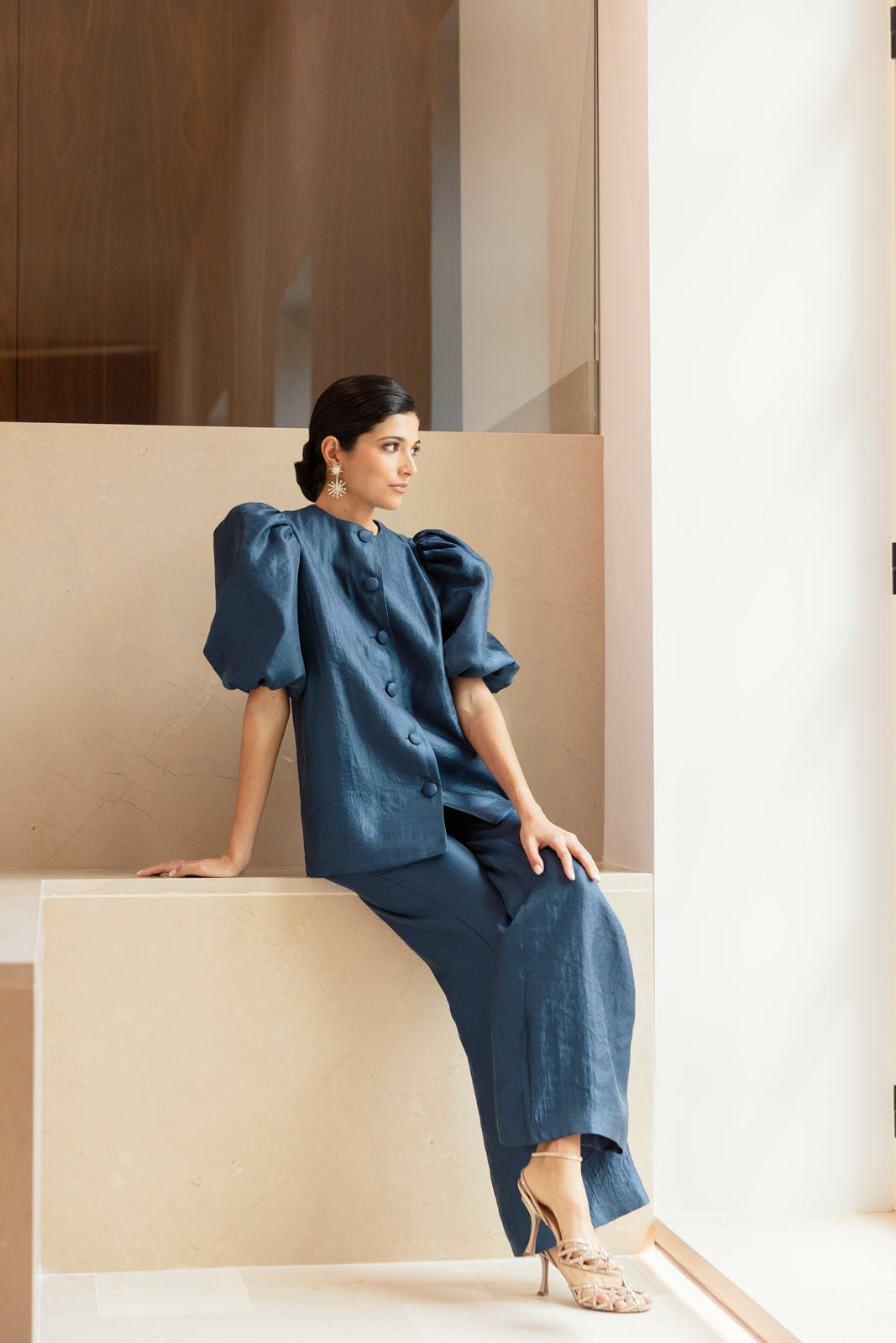 Conjunto Jimena Largo - Azul Marino