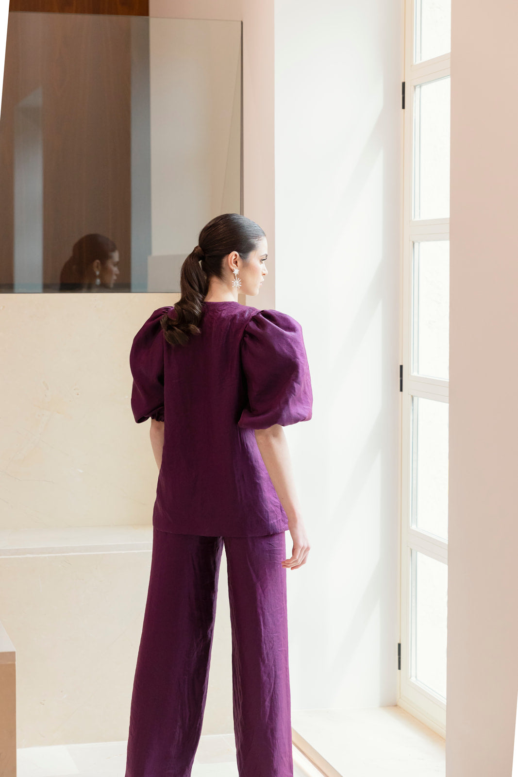 Conjunto Jimena Largo berenjena