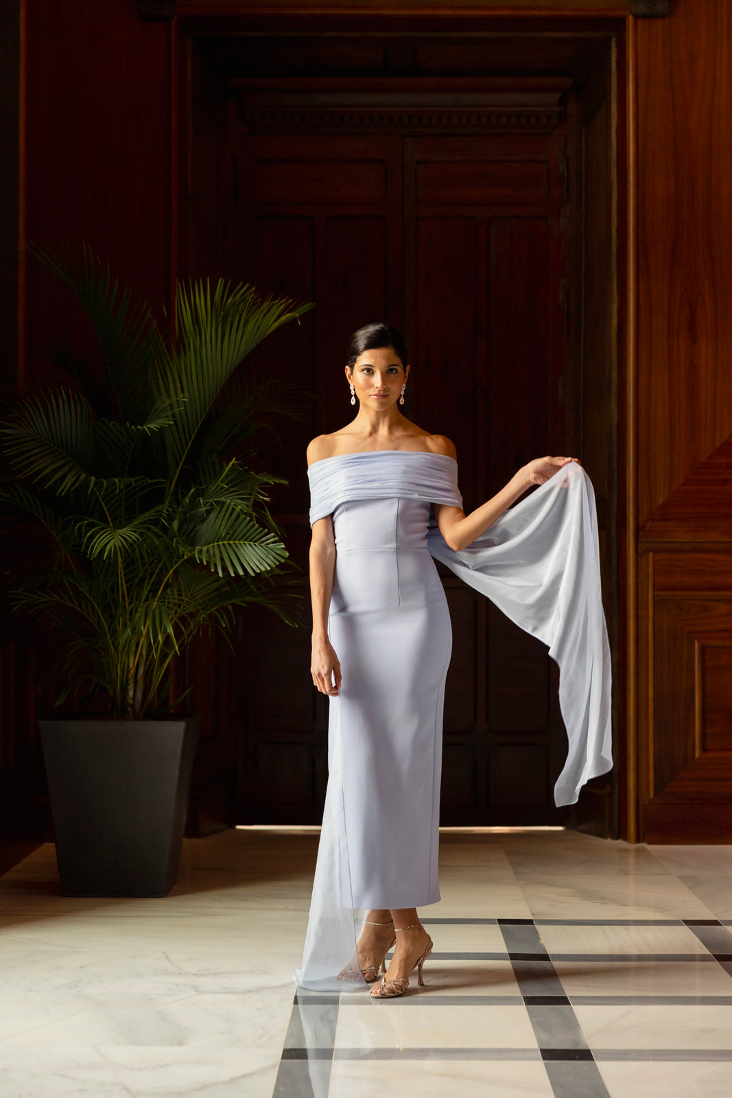 Vestido Cristina - Celeste