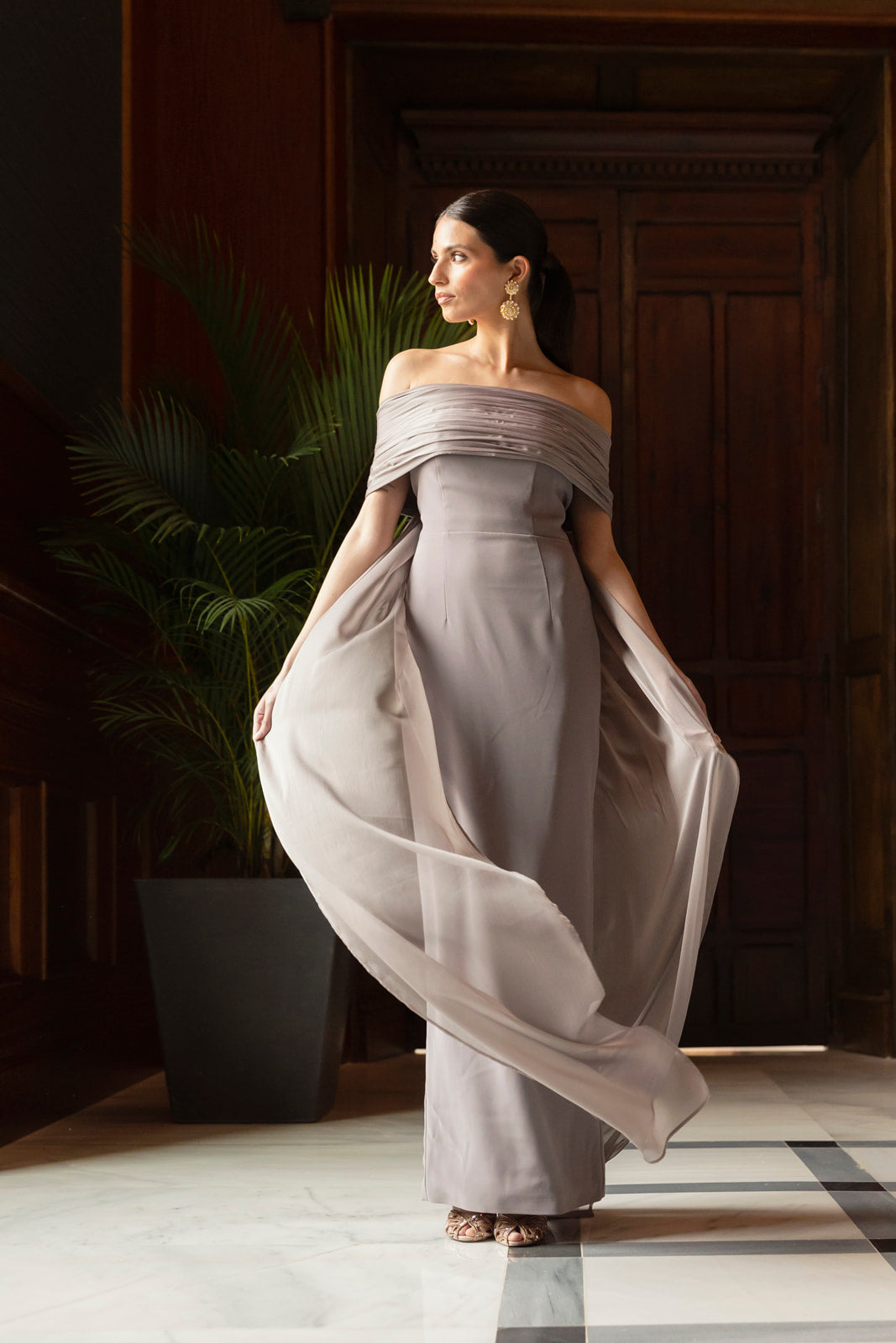 Vestido Cristina - Topo