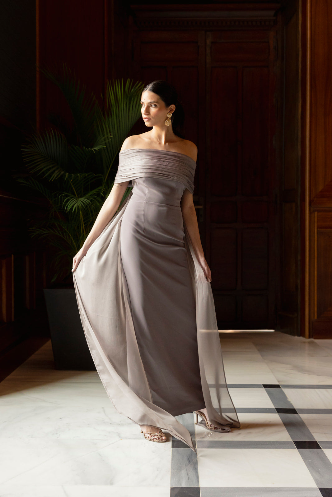 Vestido Cristina - Topo