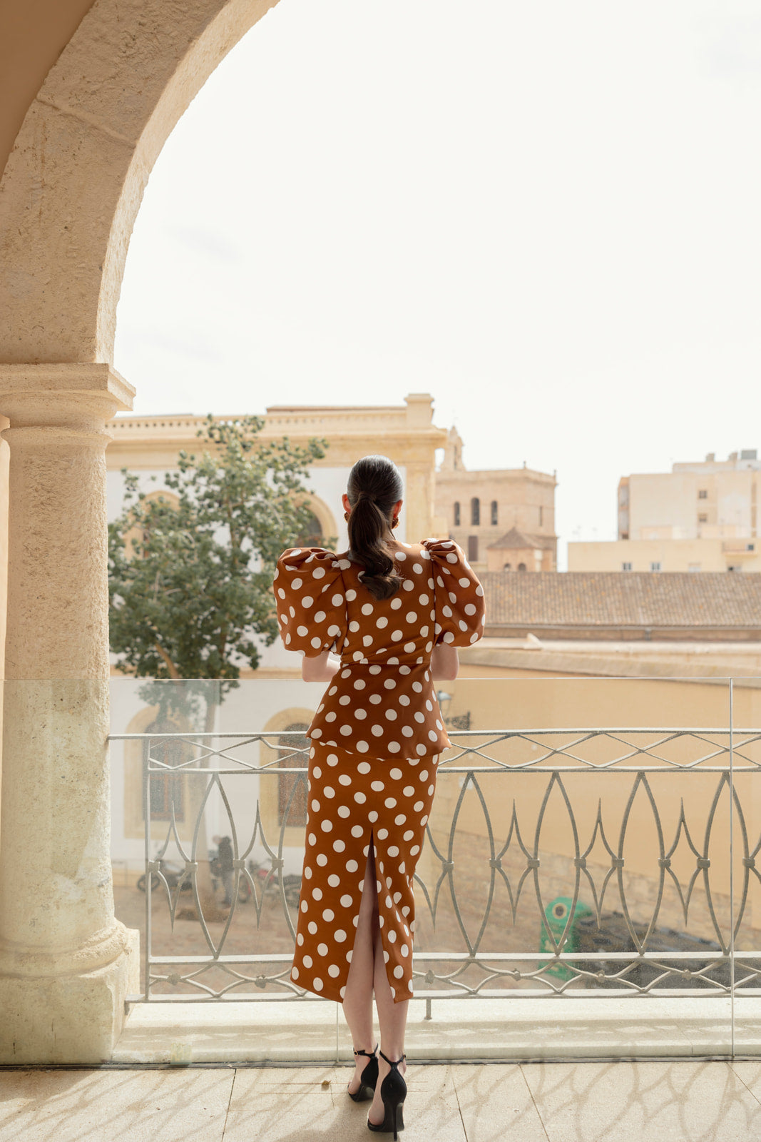 Falda Candela Midi - Marrón