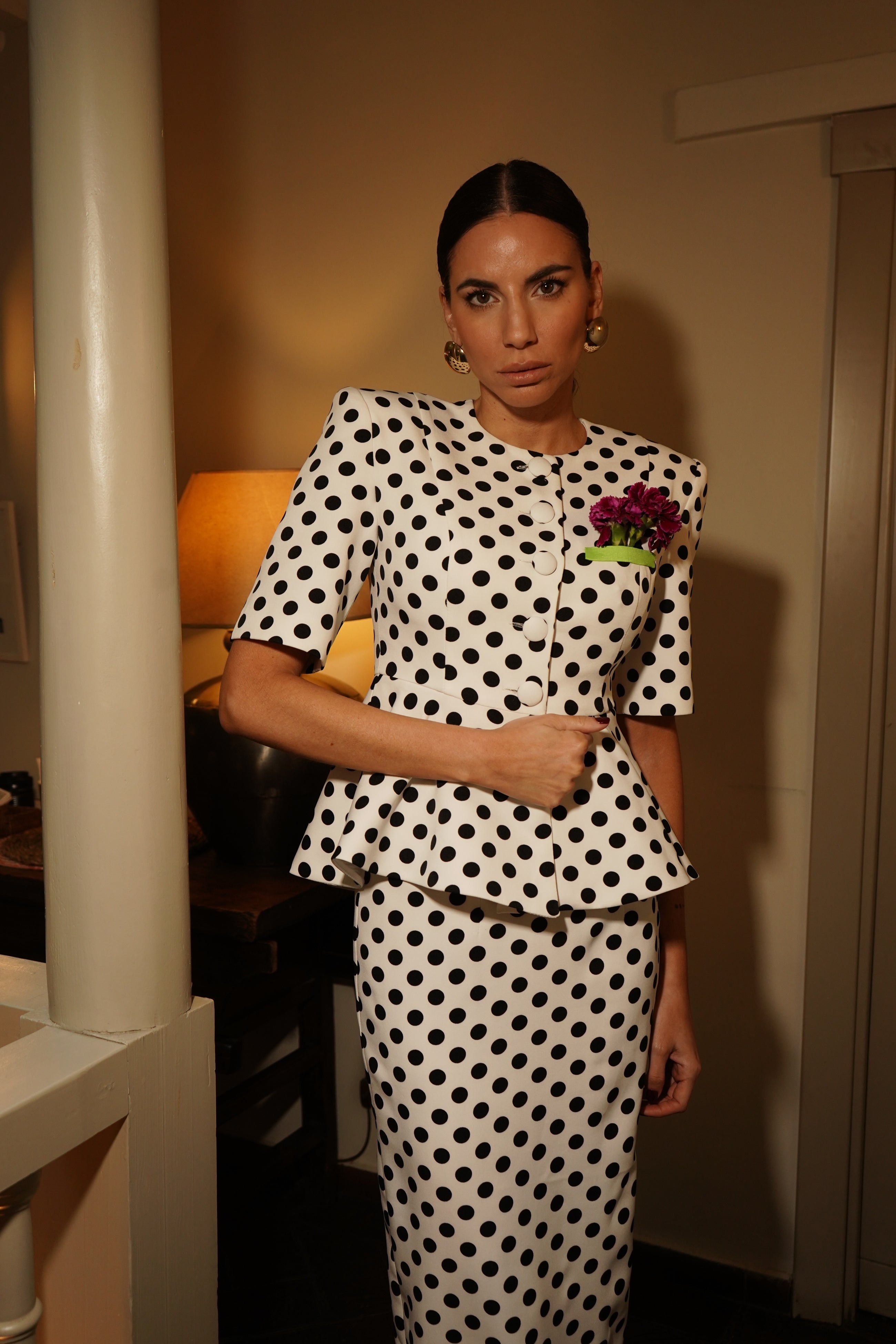 Falda Manuela Midi - Blanco