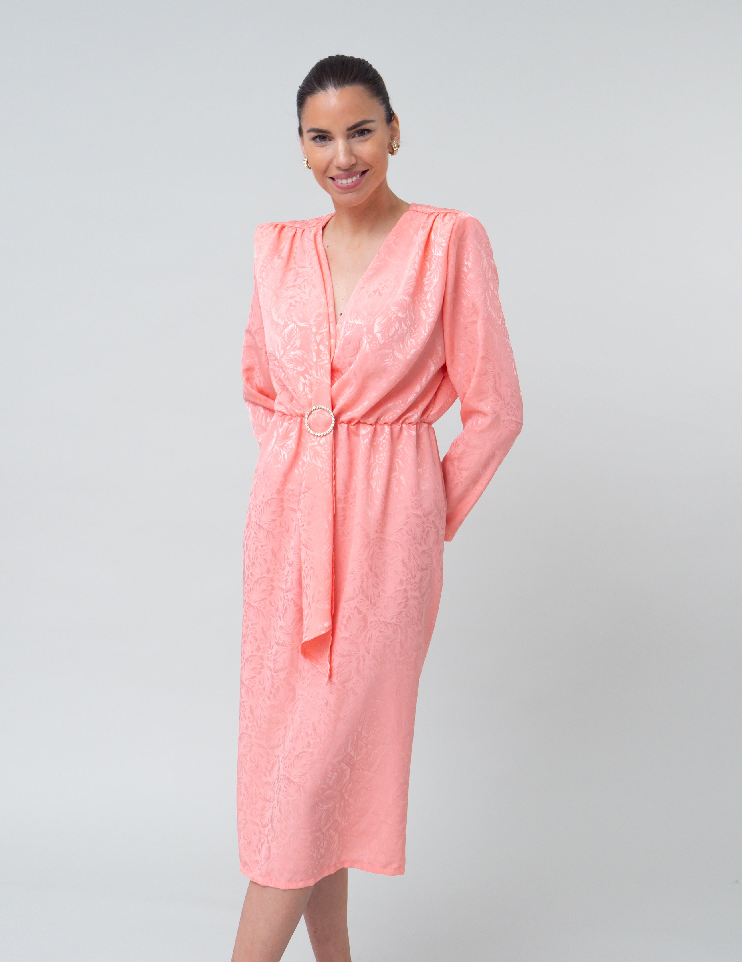 VESTIDO CARMEN MIDI - ROSA