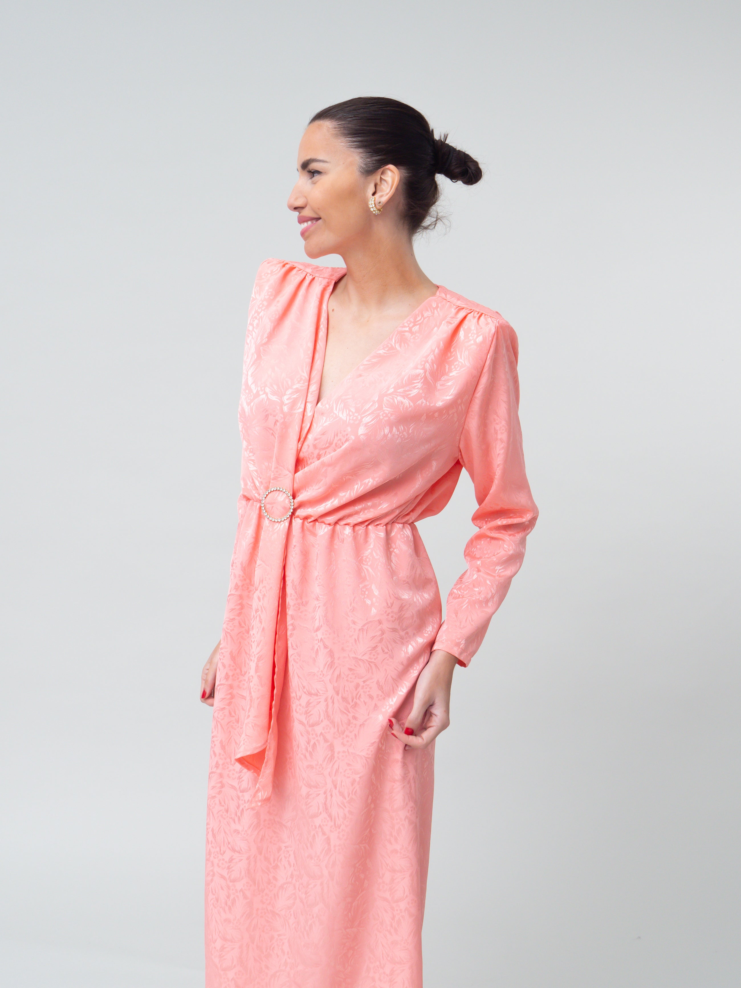 VESTIDO CARMEN MIDI - ROSA