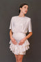Vestido Carmen lentejuelas blanco