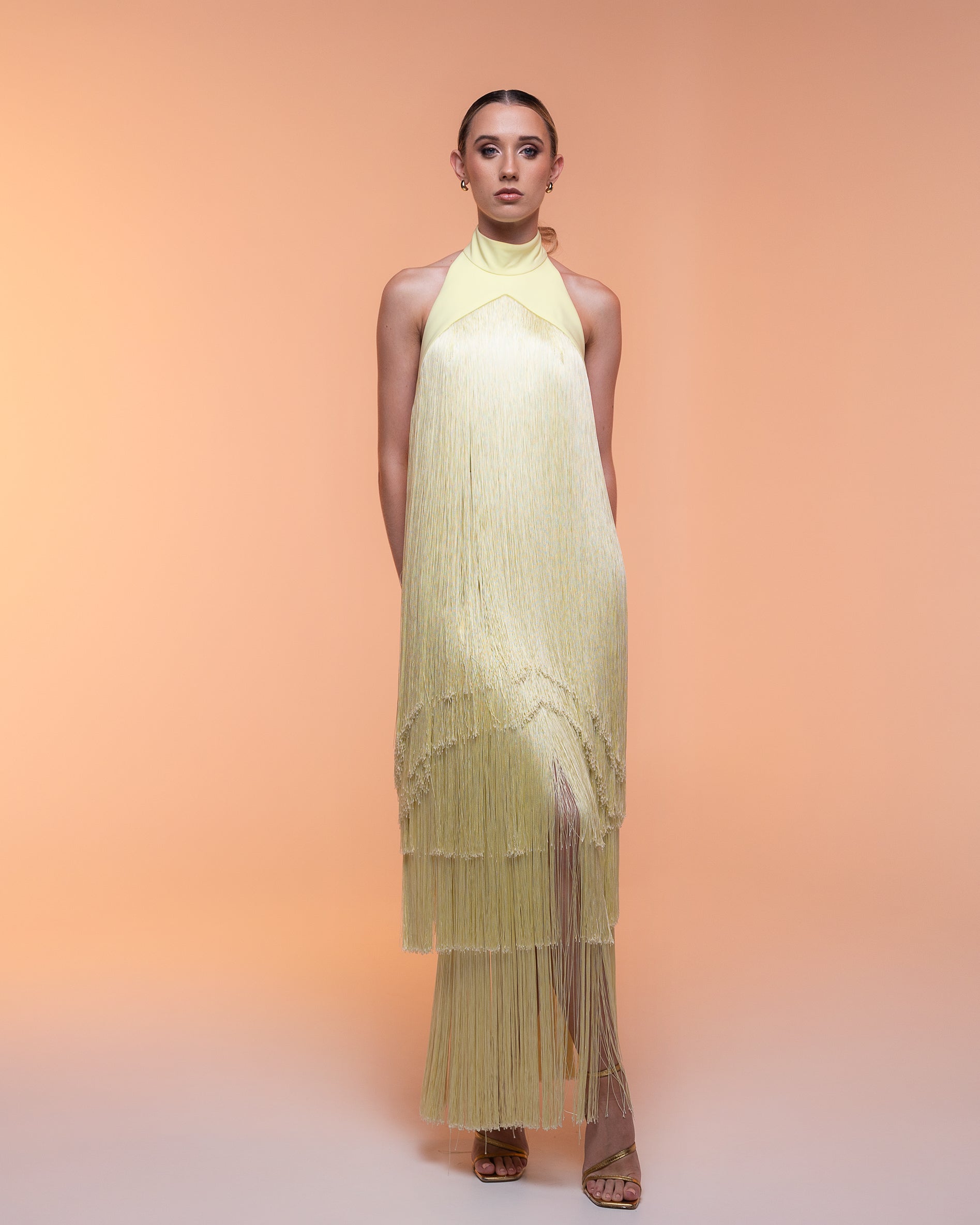 Vestido Salomé mantequilla