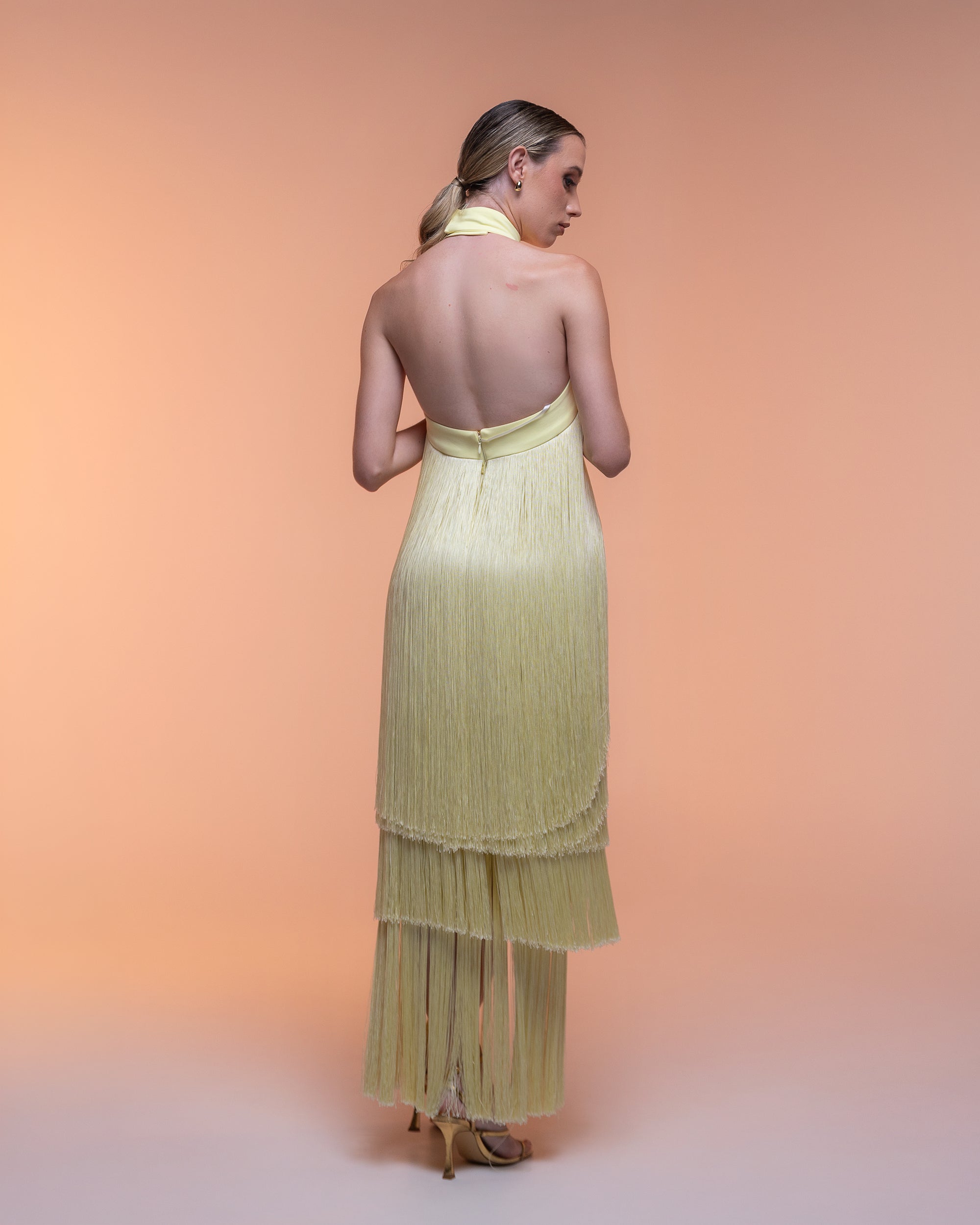 Vestido Salomé mantequilla