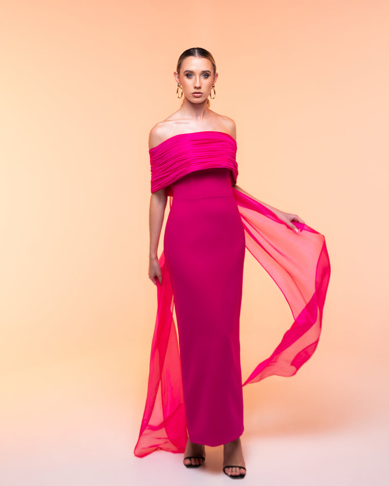 Vestido Cristina - fucsia