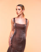 Vestido Casilda marrón