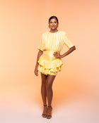 Vestido Carmen mantequilla