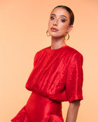 Vestido Carmen rojo