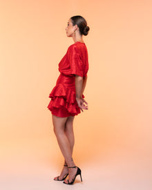 Vestido Carmen rojo