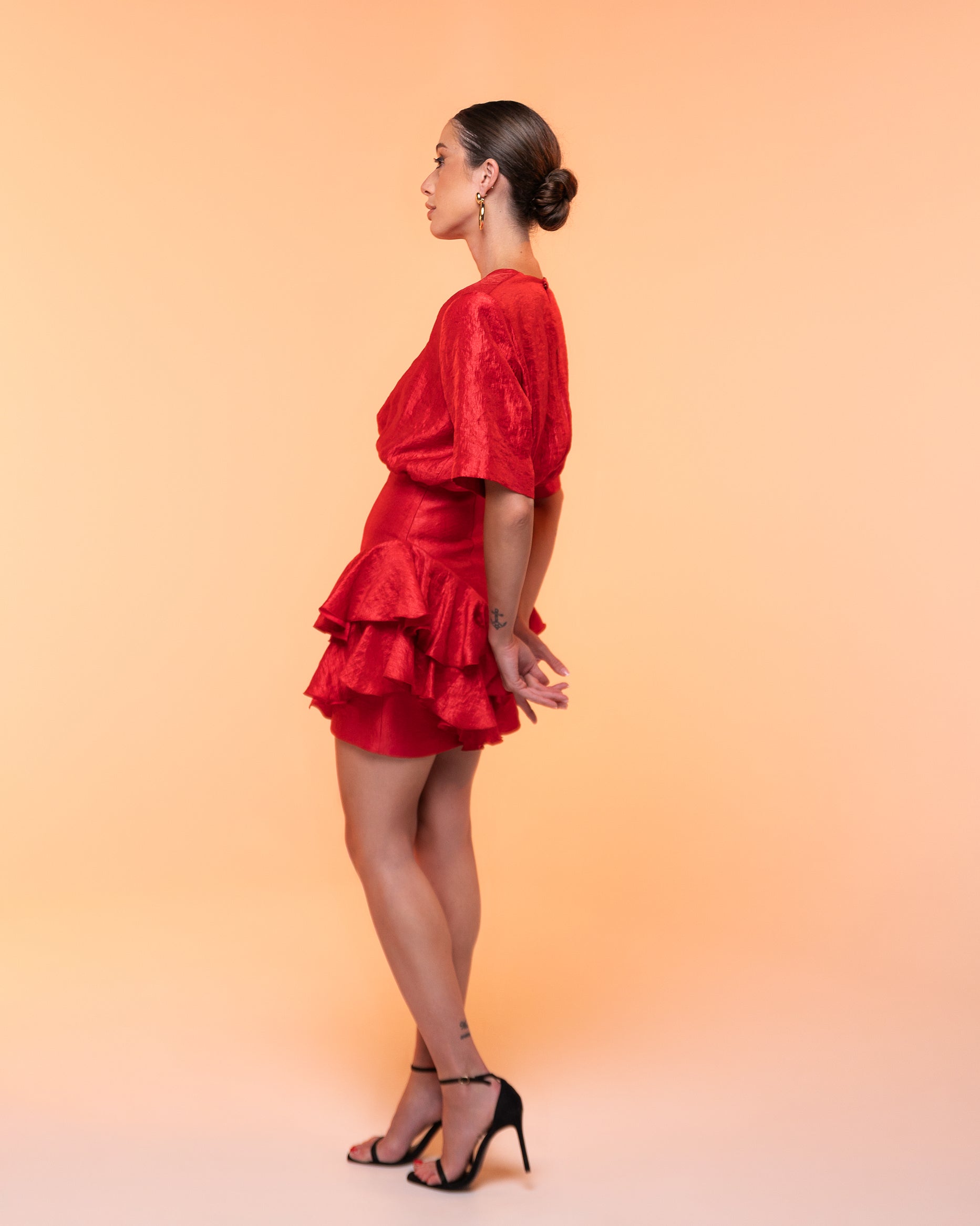 Vestido Carmen rojo
