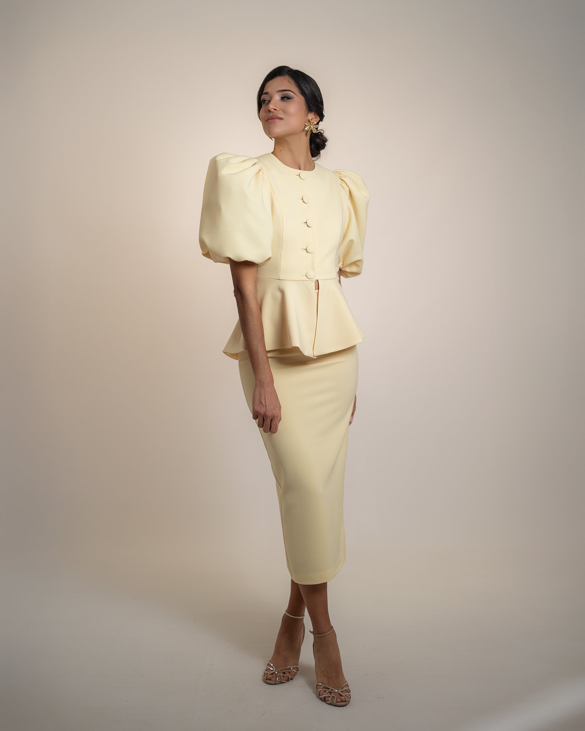 Conjunto Catalina - mantequilla