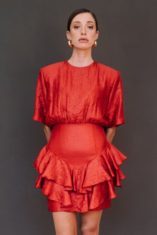 Vestido Carmen rojo