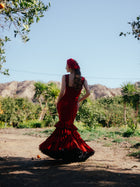 Vestido Flamenca Lunares - Rojo