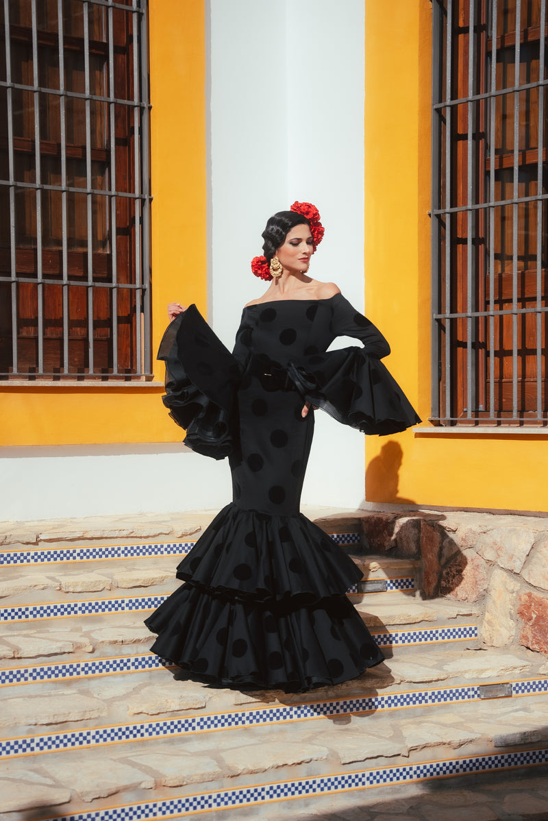 Vestido Flamenca - Negro