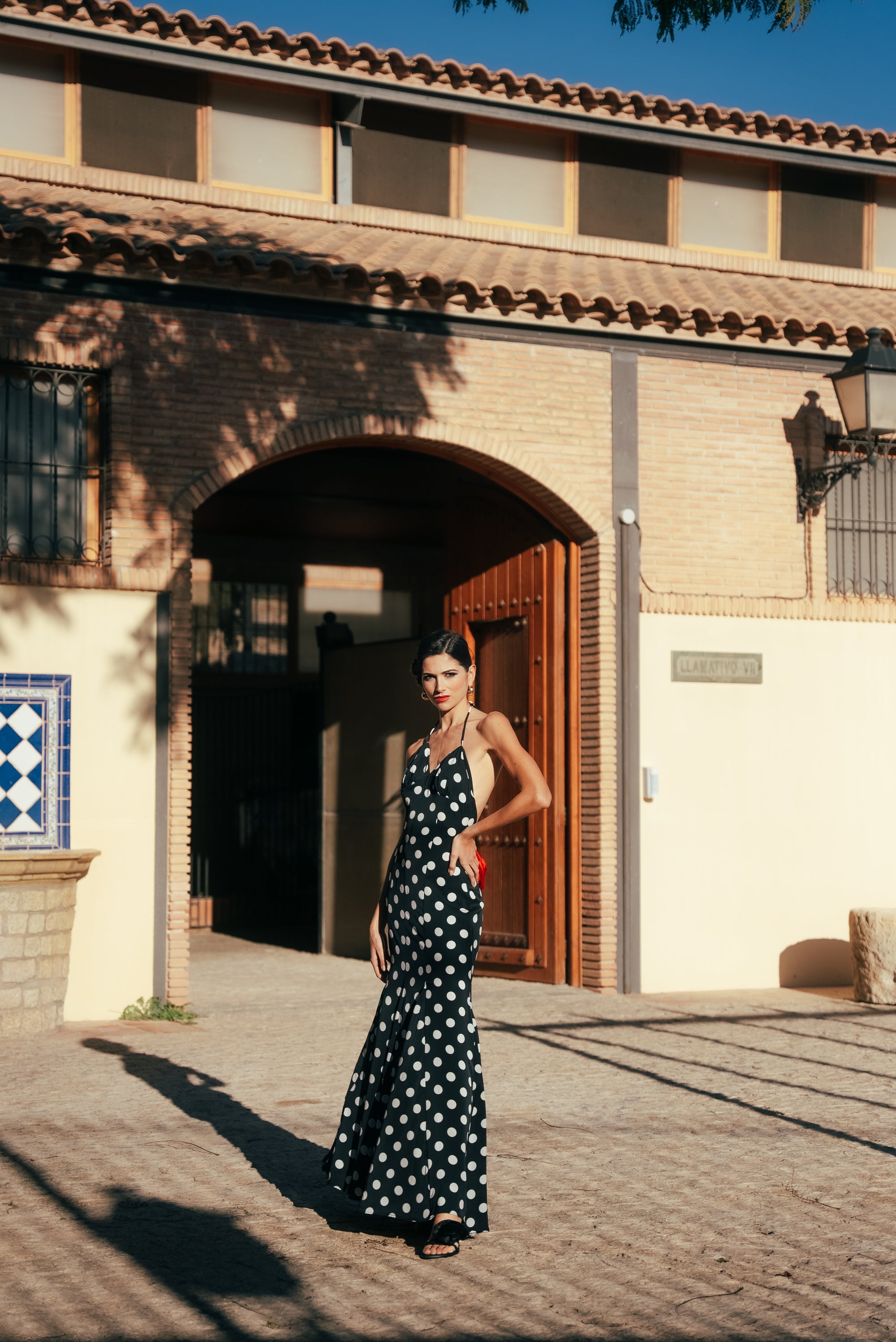 Long Polka Dot Dress