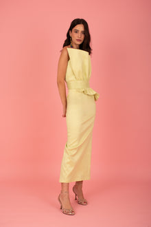 Vestido Felipa Largo - lima