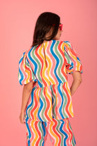 Multicolor Waves Top