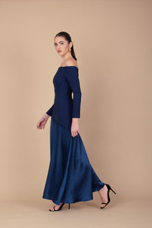 Vestido Berta Largo - Azul Marino