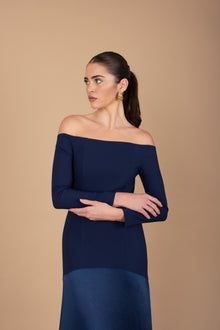 Vestido Berta Largo - Azul Marino