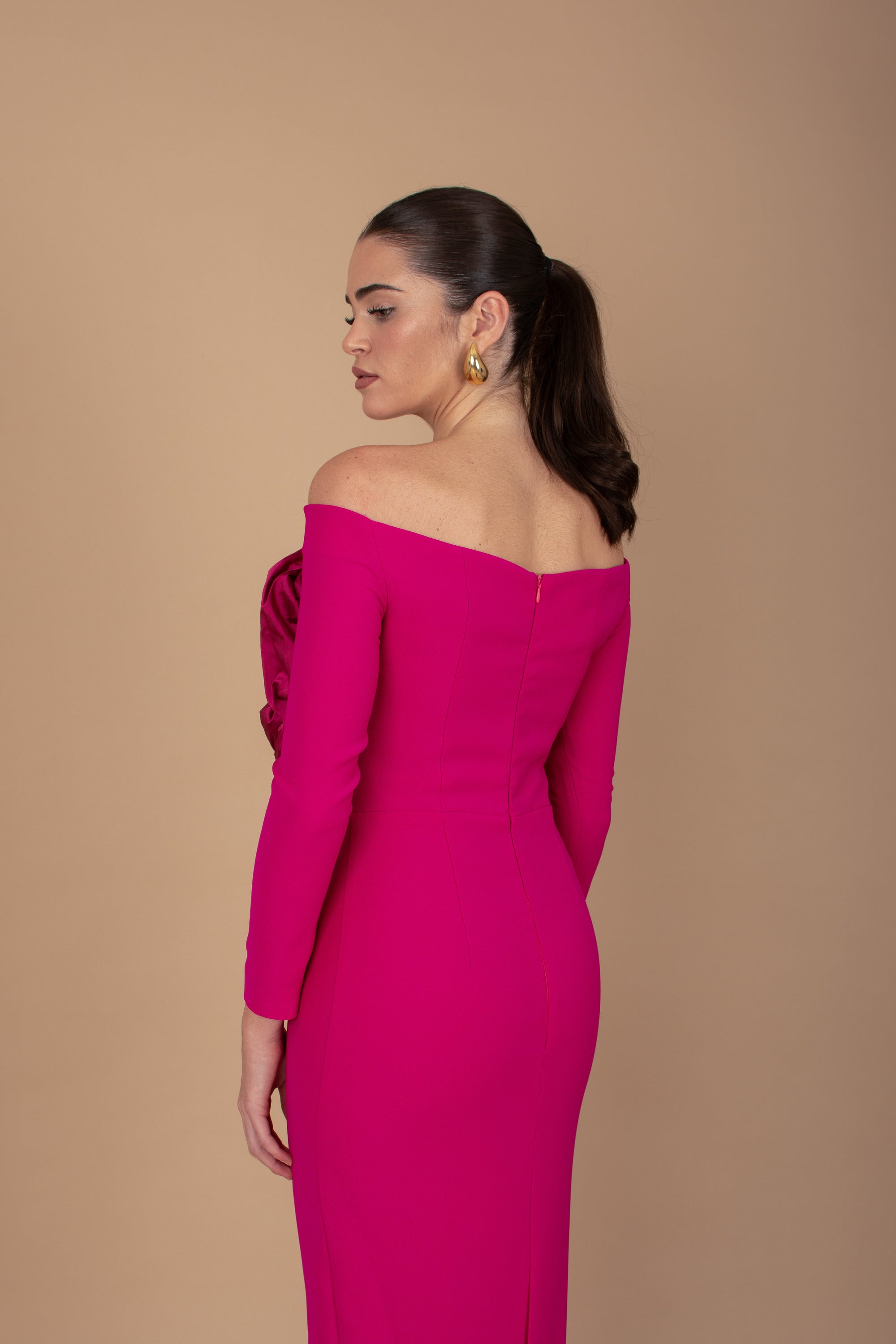 Vestido Fiona Midi - Fucsia