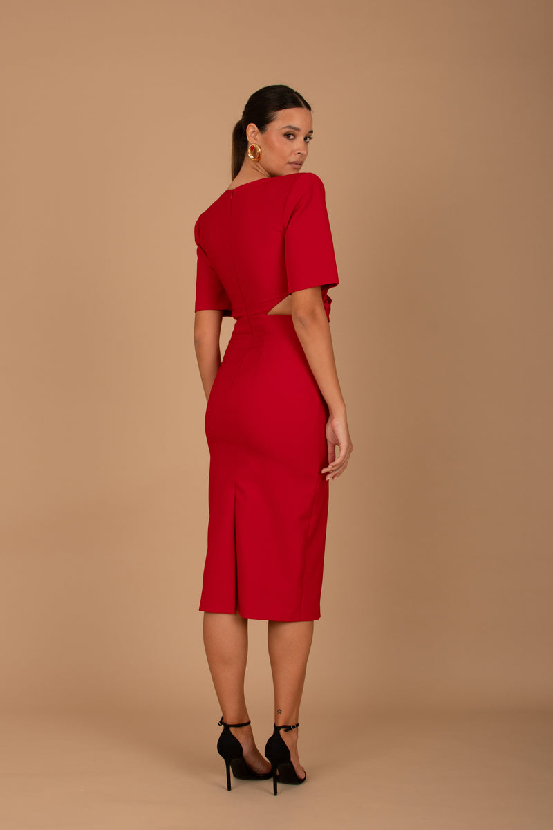 Vestido Virgo Midi - Rojo