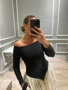 Vestido Melisa manga - Negro