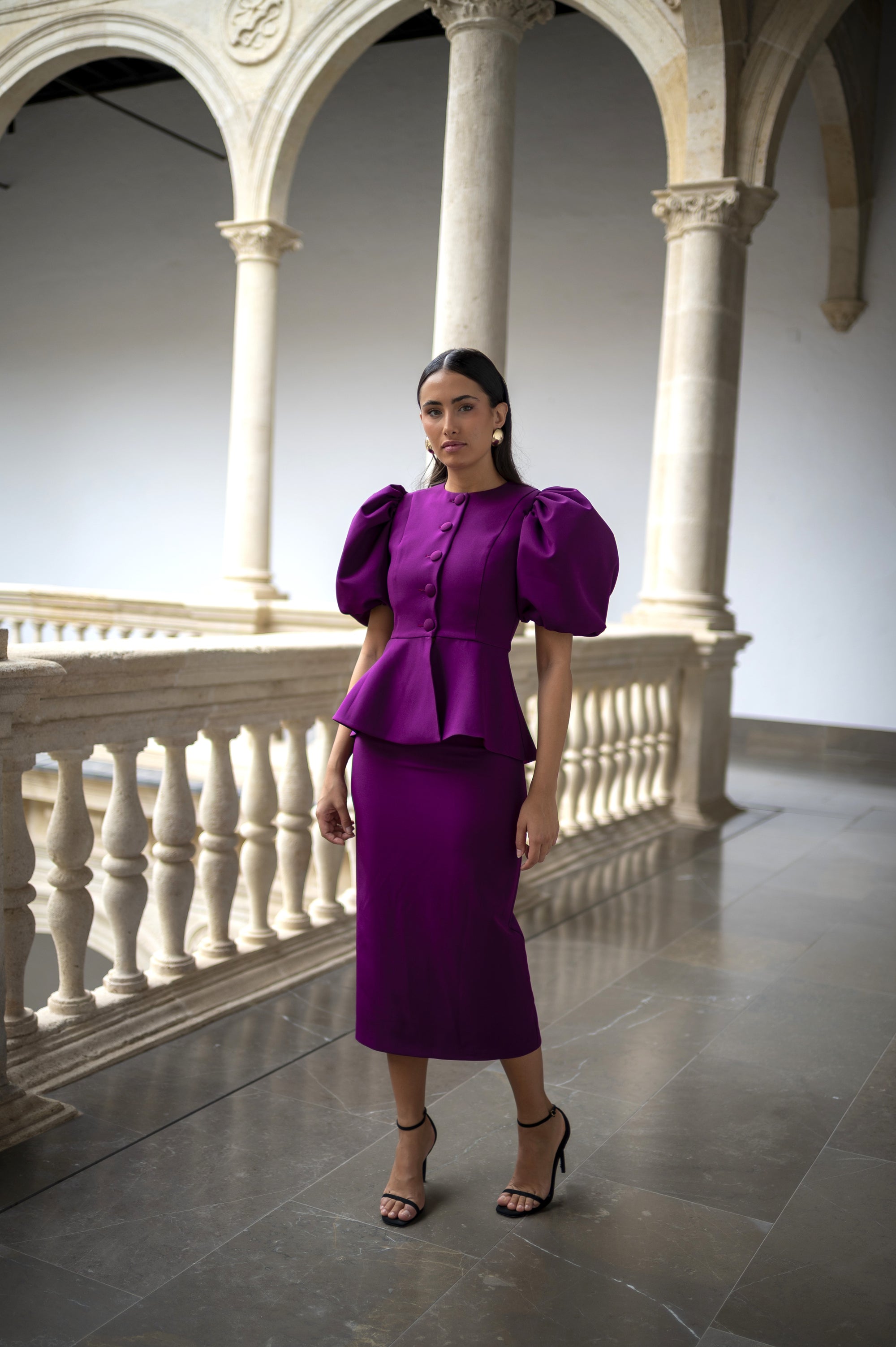 Falda Catalina - Berenjena