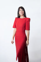 Vestido Celia Midi - Rojo