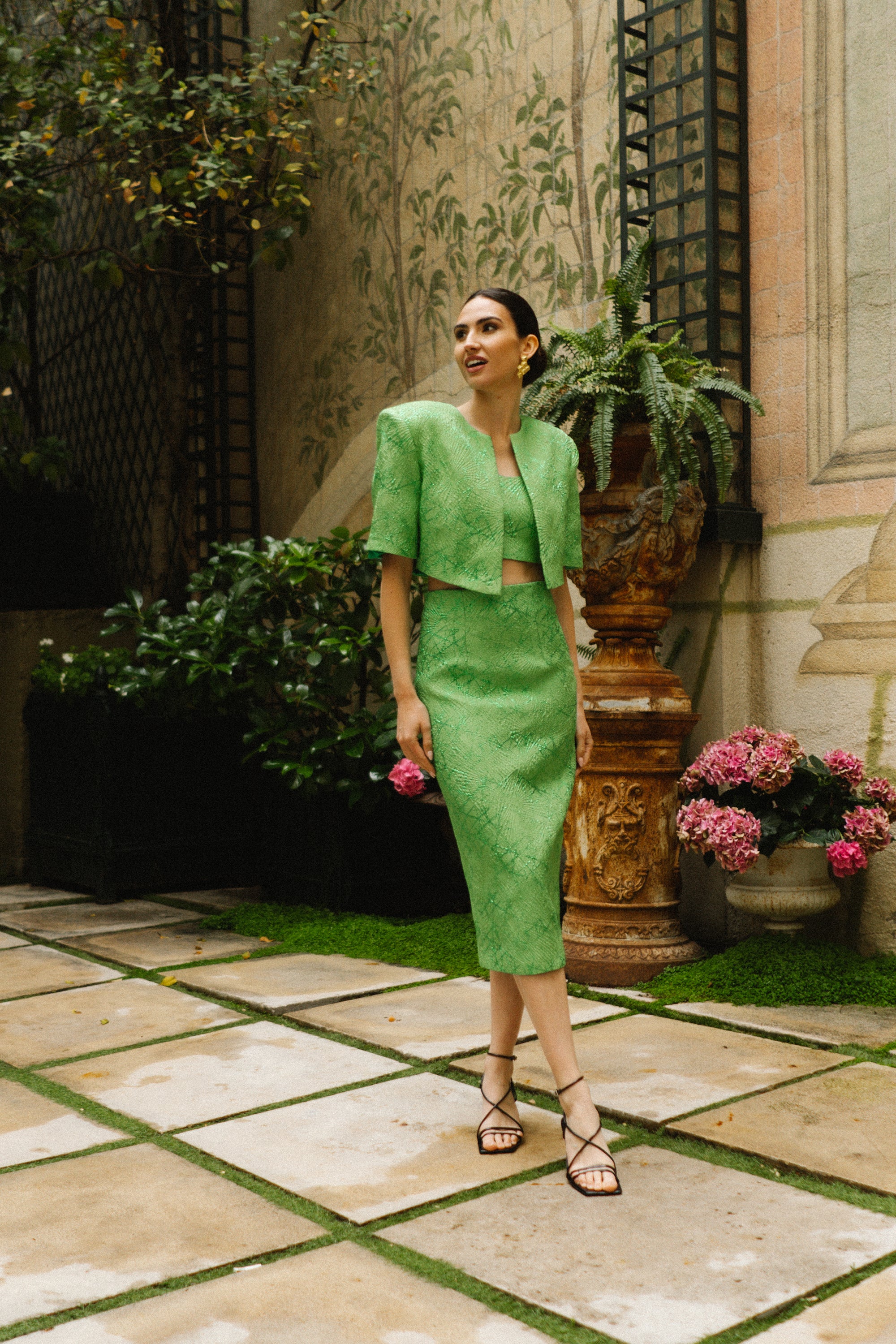 Falda Moona Midi - Verde