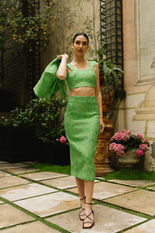 Falda Moona Midi - Verde