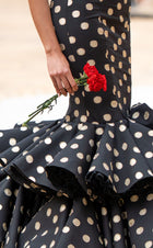Vestido Flamenca Flor Rojo