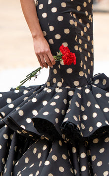 Vestido Flamenca Flor Rojo